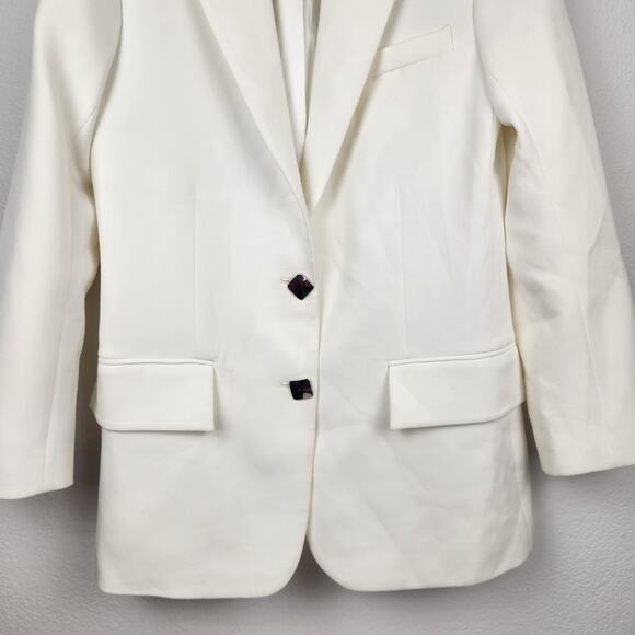 Retrofete Cream Blazer Size Small Single Breasted Fully Lined - Picture 3 of 12